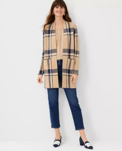 Plaid Pocket Cardigan