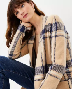 Plaid Pocket Cardigan -ChicMeadow Shop 599792 8187 ALT2