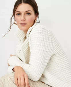 Textured Sweater Jacket -ChicMeadow Shop 602574 9192 ALT2