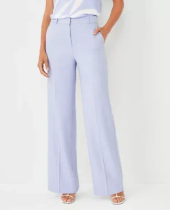 The Wide Leg Pant In Cross Weave