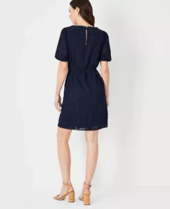 Floral Clip Shift Dress 4 Floral Clip Shift Dress -ChicMeadow Shop 603734 2941 ALT1