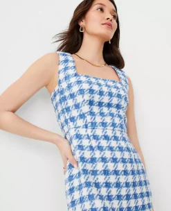 Tweed Square Neck Shift Dress 6 Tweed Square Neck Shift Dress -ChicMeadow Shop 603906 2709 ALT2