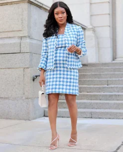 Tweed Square Neck Shift Dress 7 Tweed Square Neck Shift Dress -ChicMeadow Shop 603906 2709 MKTG1