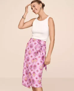 Tile Print Sarong Pencil Skirt -ChicMeadow Shop 604057 8581 MKTG1