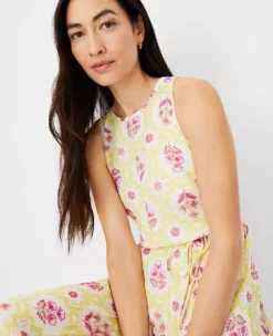 Shimmer Tile Print Pleated Midi Dress -ChicMeadow Shop 604478 1782 ALT2