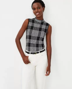 Gingham Sweater Shell