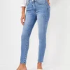 Sculpting Pocket High Rise Skinny Jeans In Light Vintage Indigo Wash