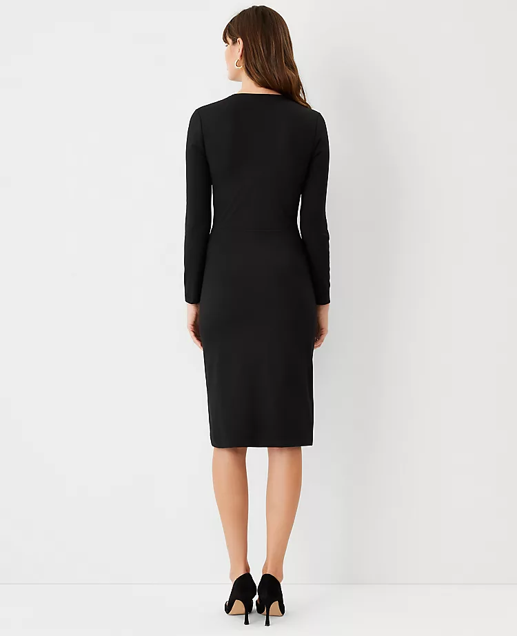 Refined Stretch Wrap Sheath Dress 2 Refined Stretch Wrap Sheath Dress - Image 2