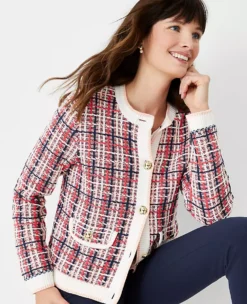 Tweed Sweater Jacket -ChicMeadow Shop 607277 5633 ALT2