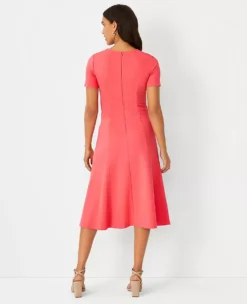 Short Sleeve Flare Dress 4 Short Sleeve Flare Dress -ChicMeadow Shop 607494 4021 ALT1