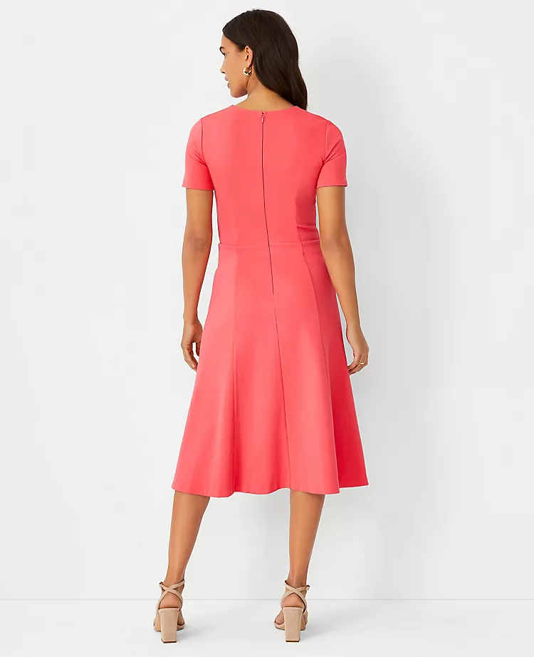 Short Sleeve Flare Dress 2 Short Sleeve Flare Dress - Image 2
