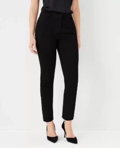 The Eva Ankle Pant In Knit Twill - Curvy Fit