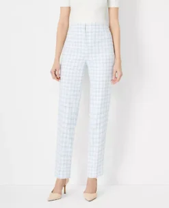 The Lana Slim Pant In Plaid
