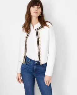 Crochet Trim Jacket -ChicMeadow Shop 608587 9000 ALT2