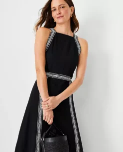 Embroidered Midi Halter Dress 5 Embroidered Midi Halter Dress -ChicMeadow Shop 608985 2222 ALT2