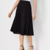 Eyelet Pleated Skirt