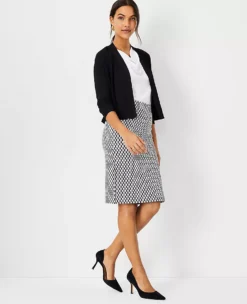 Geo Pull On Pencil Skirt -ChicMeadow Shop 609367 2222 ALT2