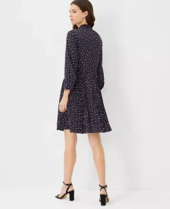 Floral Pleated Shirtdress -ChicMeadow Shop 610670 1362 ALT1