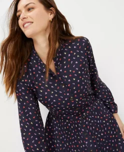 Floral Pleated Shirtdress -ChicMeadow Shop 610670 1362 ALT2