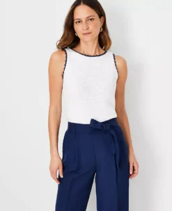 Chevron Crochet Trim Shell -ChicMeadow Shop 611215 9000 ALT2