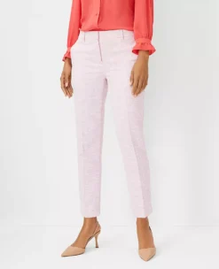 The Eva Ankle Pant In Texture - Curvy Fit