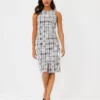 Plaid Sheath Dress