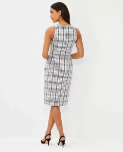Plaid Sheath Dress -ChicMeadow Shop 611522 2222 ALT1