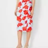 Floral Sarong Pencil Skirt