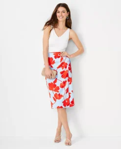 Floral Sarong Pencil Skirt -ChicMeadow Shop 613297 1178 ALT2