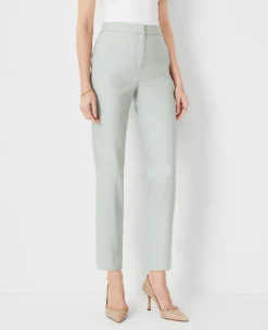 The Eva Ankle Pant In Linen Blend