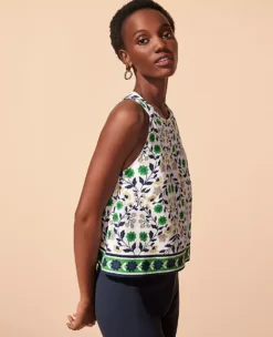 Floral Button Back Halter Top -ChicMeadow Shop 613706 1362 MKTG1